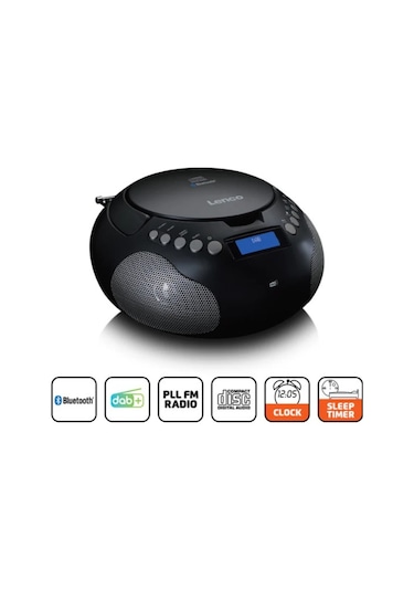 Lenco Scd-341bk - Dab+/ Fm Radyo Ve Bluetooth Özellikli Boombox