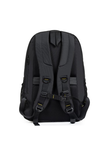 Dada Motorcu Sırt Çantası Siyah 14-15,6 İnç Laptop Bölmeli Su Geçirmez Kumaş Dada 10 Siyah