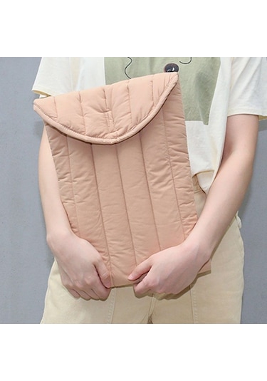 15.6-16 İnç Düz Pamuk Nakış İç Çanta Hafif Uzay Pamuk Koruyucu Kılıf Turuncu Pembe Siya