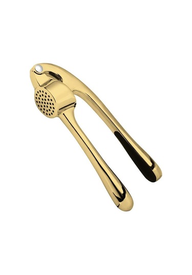 Lmetjma Premium Sarımsak Presi Paslanmaz Çelik Sarımsak Doğrayıcı Sarımsak Ezici Sıkması Ve Temizlemesi Kolay Mutfak Aletleri Jt202 Altın