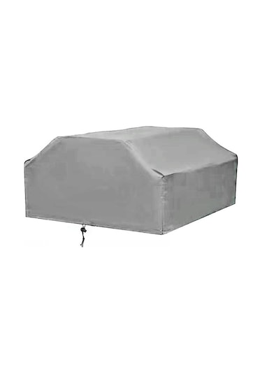 Mufunye 210d Siyah Bahçe Masa Kılıfı - 4 Kişilik Uzun Masa İçin, Yağmur/solgunluk/toz Koruyucu, 160x150x80 Cm, Kolay Kurulum