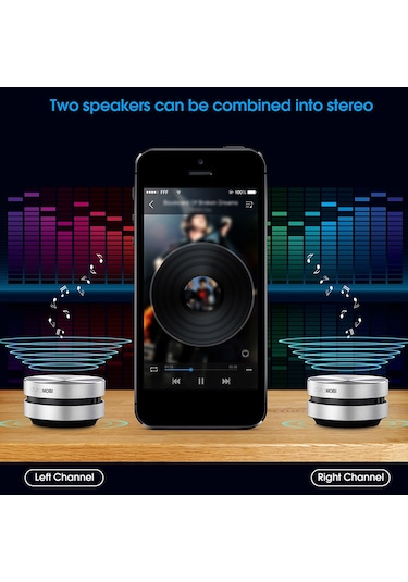 Yuntech01 Kemikiletim Hoparlör, Tws Bluetooth 5.0, 115db Güçlü Ses, 6 Saat Çalma Süresi, Mini Taşınabilir, Gümüş, 1 Adet