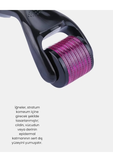 Derma Roller Titanyum İğneli Cilt Yenileyici Akne, Kırışıklık Ve Leke Karşıtı