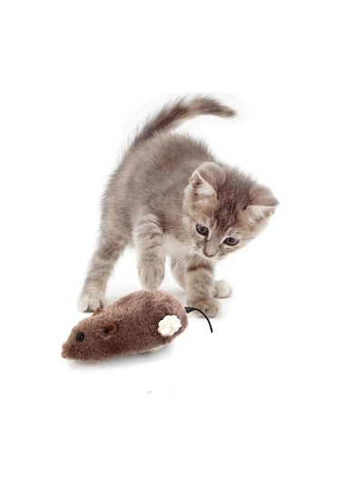 Gobypet Kurmalı Fare Kedi Oyuncağı Peluş Yaratıcı Oyuncak