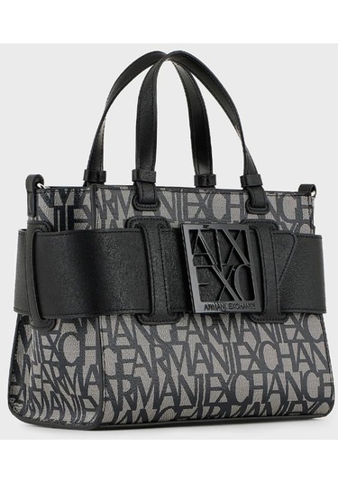 Armani Exchange Bayan Çanta 942690 3f742 00850 Siyah-gri Gri - Siyah