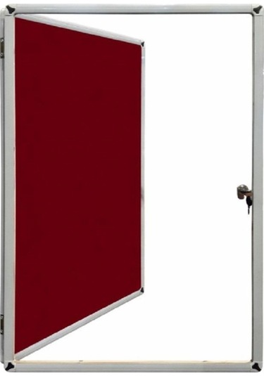 Akyazı Mantar Pano Camekanlı Kumaşlı 60X90 1104Kapaklı İnce Çerçe