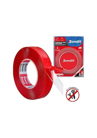 ÇİFT TARAFLI BANT SGS SİLİKONİZE 25mm/5METRE