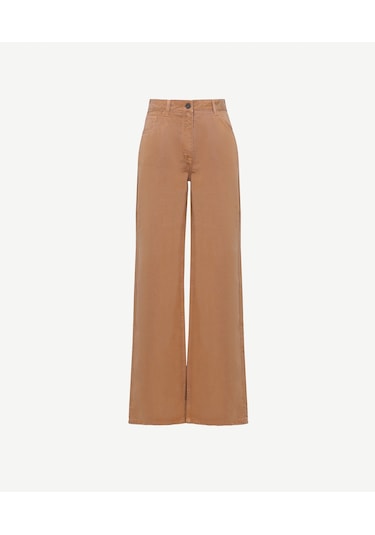 Yargıcı Düz Yüksek Bel Pantolon 26ykpn3060x 008 Camel