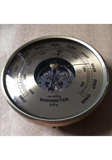 Suntek Duvara Monte Barometre 108mm Yuvarlak Kadran Hava Durumu
