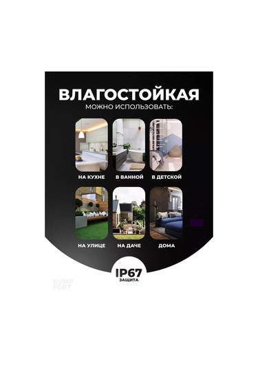 Kumpfort Neo Neon Işıklı Mutfak Bandı 180528608 Beyaz