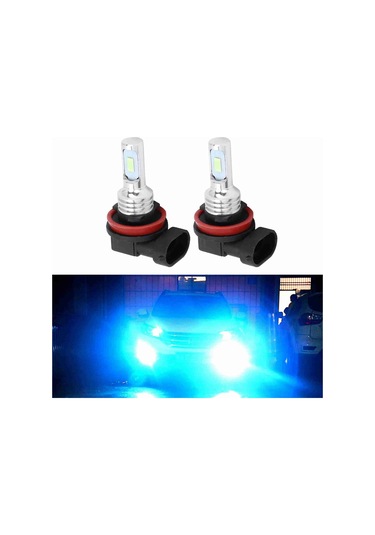 Kosona H8/h11 Fari Ampulü 80w 8000k Buz Mavisi 12-24v Evrensel Csp Işık Boncuklu Hızlı Tepki 3200lm 2 Adet