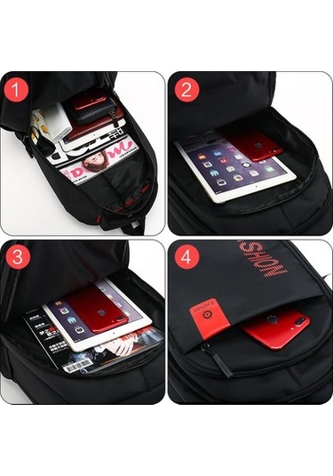 Büyük Kapasiteli Kırmızı Öğrenci Sırt Çantası Kirmizi