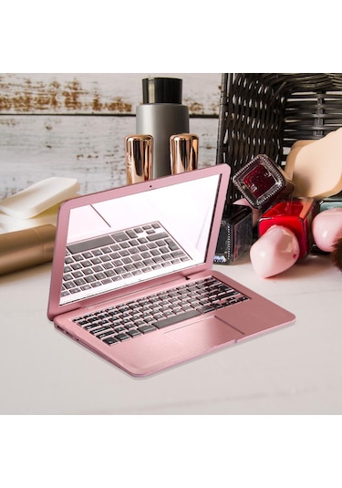 Suntek Makyaj Aynası Mini Ayna Katlanır Dizüstü Çanta Pembe