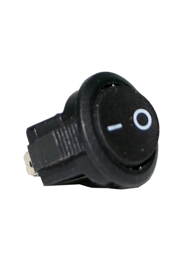 Yuvarlak Tip Aç Kapa Buton 2 Kademeli On Off Rocker Switch Daire Anahtar 250v Ac 3a/125v Ac 6a