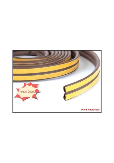 Kapı Pencere Kauçuk İzolasyon Bandı Fitil Bandı 2X10 20 M