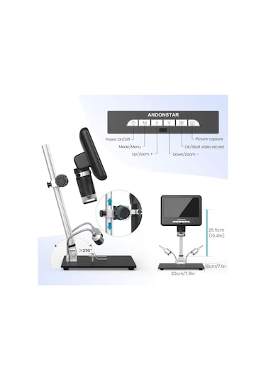 Andonstar Ad207s Hdmı Dijital Mikroskop