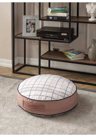 Yuvarlak Yer Minderi Puf, 60 X 60 Cm