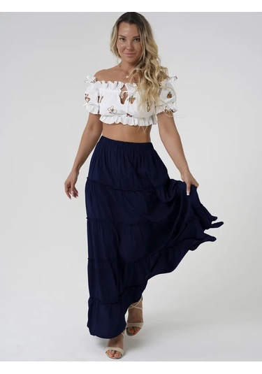 A.punto Tvoj Luk Uzun Maksi Etek 155014579 Mavi