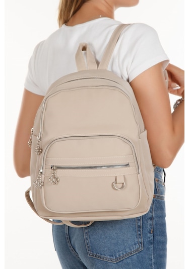 Kadın Günlük Sırt Çantası 2 Adet Siyah