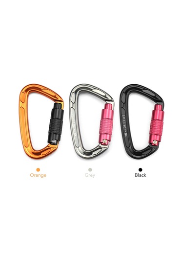 Otomatik Kilit Kapaklı Karabina 24kn Ağır Hizmet Karabina Klipsleri Hamaklar İçin Kamp Yürüyüşü Sırt Çantası