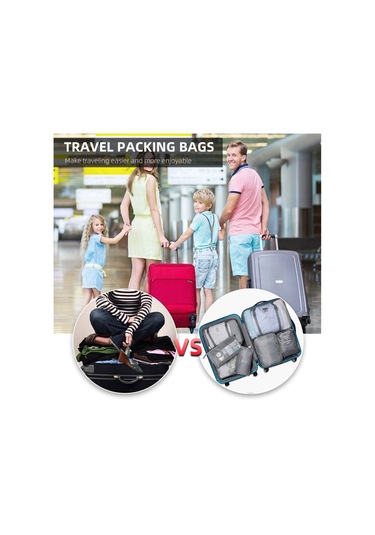 Suofeng Seyahat Saklama Çantası Yedi Parçalı Set Seyahat Kalınlaştırılmış Bavul Giyim Sınıflandırma Saklama Çantası 7 Parçalı Set Üretici Gri Aşağıdaki Gibi Hom-sf Gri