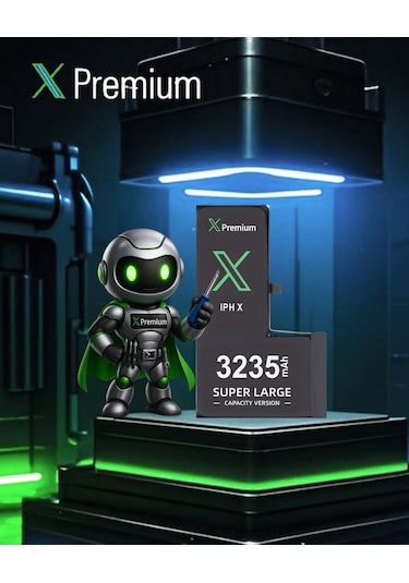 Xpremium Apple Uyumlu iPhone  X Batarya Pil Süper Yüksek Kapasiteli Güçlendirilmiş 3235 Mah