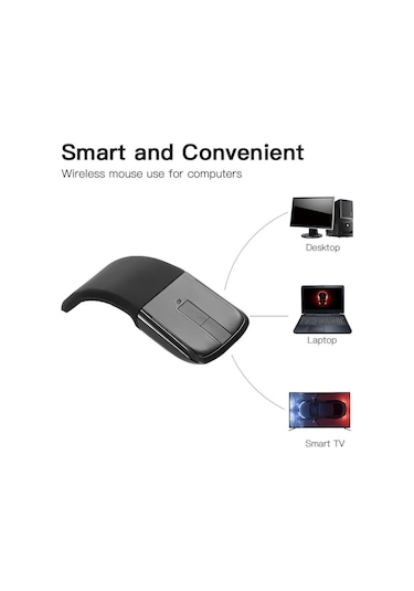 Jms Usb'li 2.4g Katlanır Optik İşlevli Arc Kablosuz Mouse