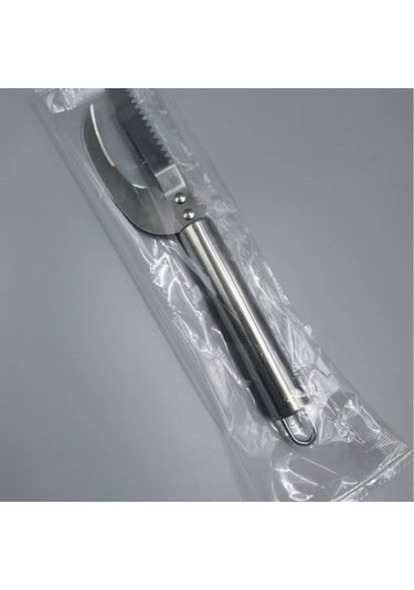 Shineyee Mutfak İçin Tuzaklı Balık Ohutucu, Solungaç Kazar Ve Karın Açıcı Üç İşlevli Paket - Paslanmaz Çelik 2'li Set Ohutucu + Kazar Aleti Gümüş