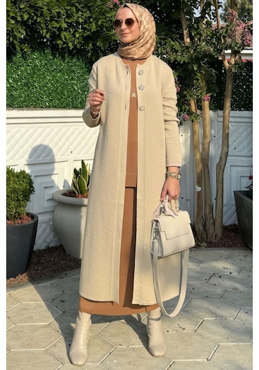 Sinem Çelik Örme Triko Hırka Taş Çok Renkli