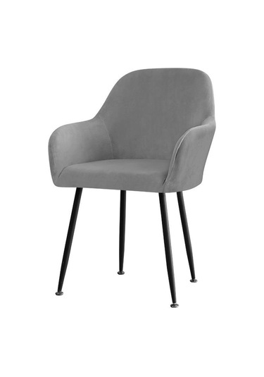 Koyu Gri Kadife Streç Koltuk Kapak Elastik Düz Renk Yemek Sandalyesi Kapakları Ev Dekor Yıkanabilir Yüksek Kol Dayama Ofis Koltuğu Slipcovers