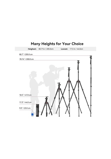 Smallrig 3474c Ct-20 Alüminyum Alaşımlı Tripod