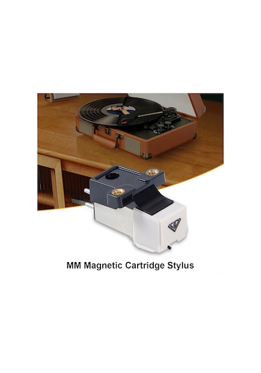 Manyetik Kartuş Stylus Yüksek Hassasiyetli Yedek Evrensel Plak Çalar Magnet Turntable Kartuşu Konik Elmas Stylus İle Plak Çalar İçin