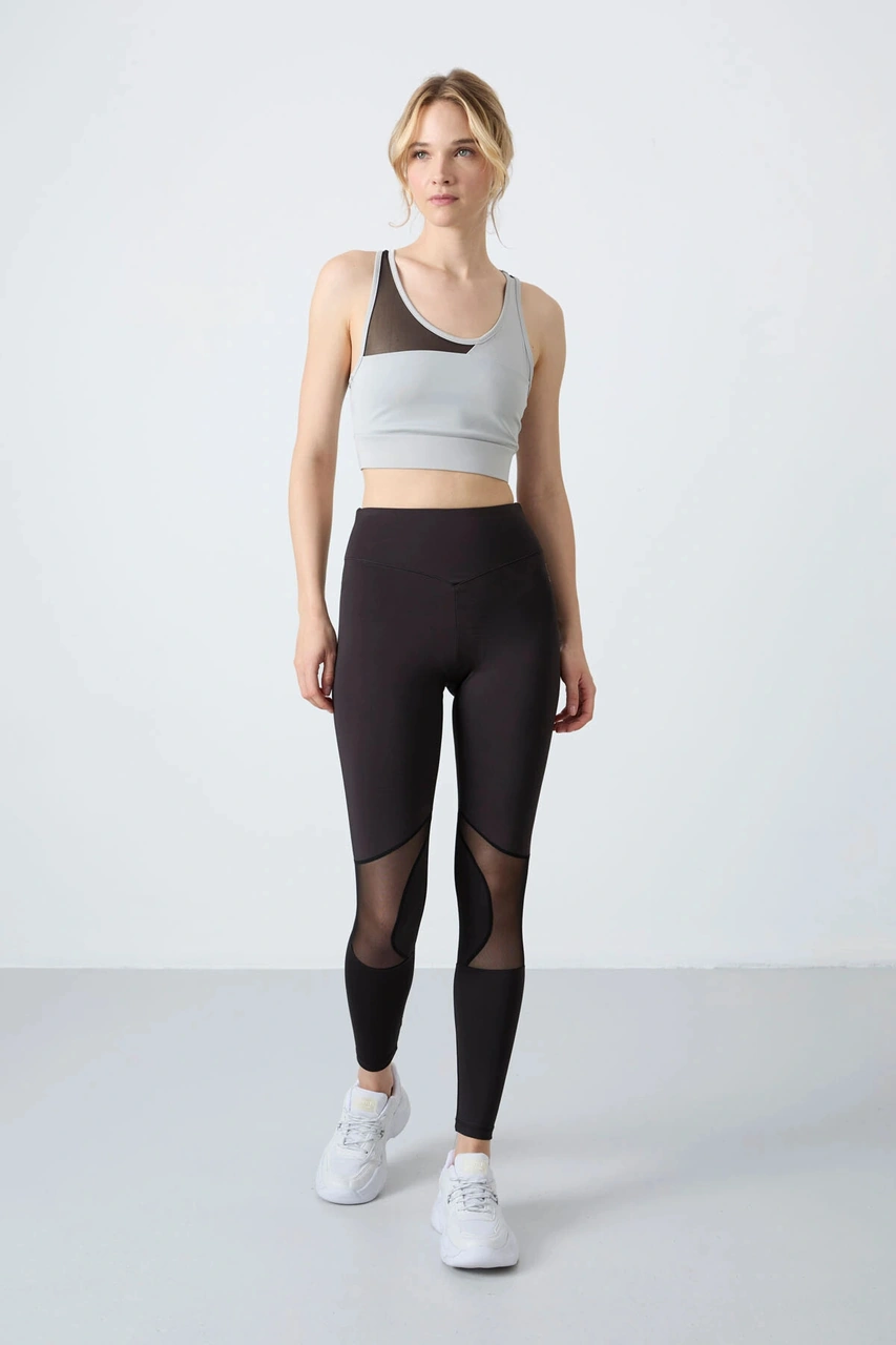 Tommy Life Siyah Esnek Standart Fit Performans Kadın Tayt Takım 95331 Çok Renkli