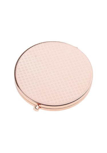 Suntek Premium Katlanır Yuvarlak Cep Makyaj Aynası Bronz