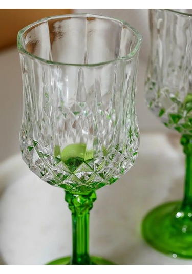 Kitoboj Yeşil Bardaklar 2 Adet 200 Ml 139304387 Şeffaf Kristal