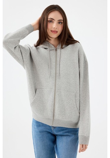 Loft Kadın Sweatshirt Gri