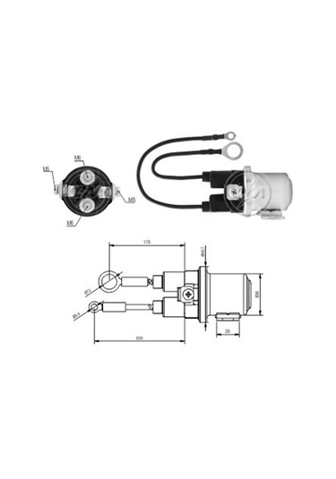Zm 24v Marş Yardımcı Ara Otomatik Mıtsubıshı Tipi Kablolu Çift Çıkış