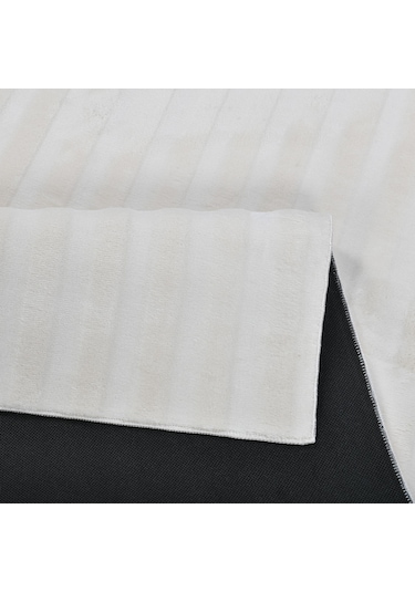 Krem Yumuşak Bubble Peluş Halı Yolluk Kaymaz Tabanlı, Yıkanabilir B001a Cream Krem