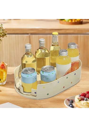 Suntek Döner Tablalı Saklama Tepsisi, Gıda Dolabı Ve Süt Beyazı