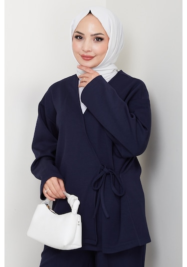 Kimonolu Oysho İkili Takım 1623 - Lacivert Lacivert