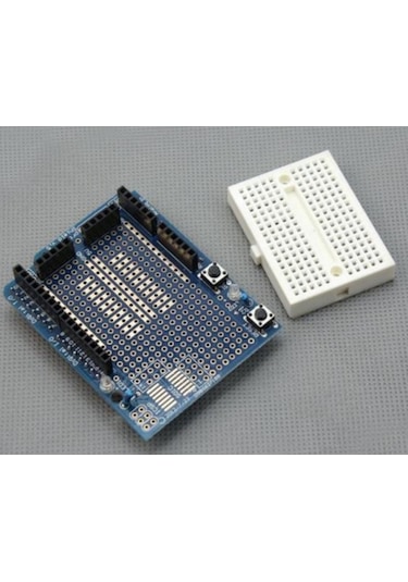 Komponentci Arduino Uno R3 Proto Shield+Mini Breadboard