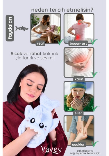 Shark Desenli Mavi Su Torbası Kılıfı Yumuşak