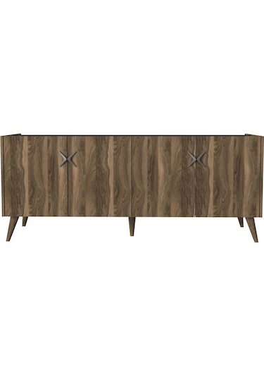 Dekorister Exclusive Wood Konsol Ceviz-Antrasit