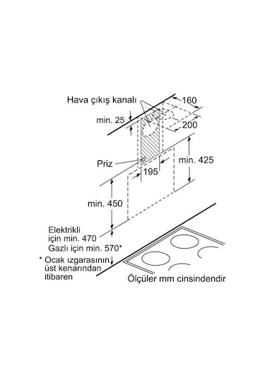 Bosch DWK065G60T Duvar Tipi 60 CM Davlumbaz