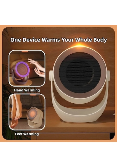 Dongjing Mss Masaüstü Isıtıcı Fan, Mini Radyatör Ev Ofis Isıtıcı