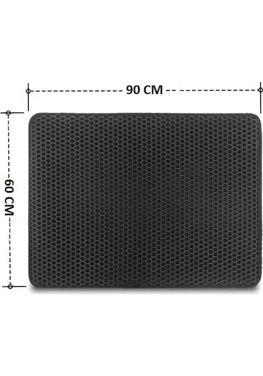 Cateva Elekli Kedi Kumu Paspası Orta Boy Çift Taraflı Su Geçirmez 90 x 60 CM