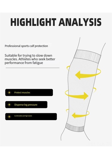 Xindoker Futbol, Beysbol, Basketbol İçin Profesyonel Kompresyon Bacak Kolluğu 2 Çift Turuncu - Spor Performansı Ve Koruma Turuncu
