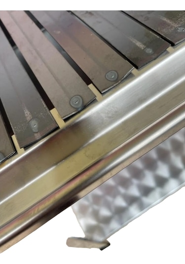 Paslanmaz Kömürlü Mangal 40 X 90 Maksi Boy Lama Izgaralı