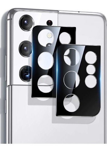 Samsung Uyumlu Galaxy S21 Ultra Zore 3d Kamera Camı Siyah