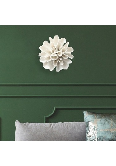 Lijinxu Magideal 3d Duvar Asılı Seramik Çiçekler Zanaat Karanfil-8cm